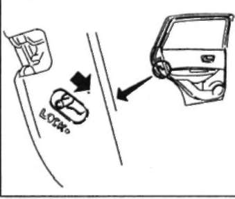 • Отдельная блокировка замков задних дверей не позволяет случайно открыть заднюю дверь, что повышает безопасность движения, особенно при перевозке в автомобиле малолетних детей.